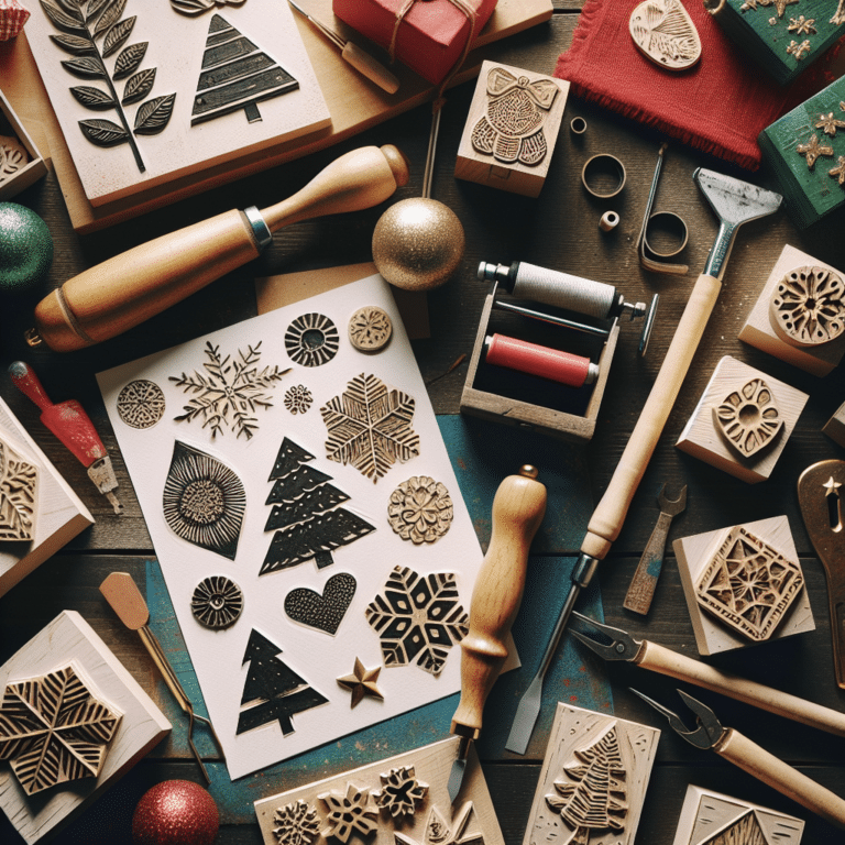 DIY Holiday Cards Using Linocut Techniques