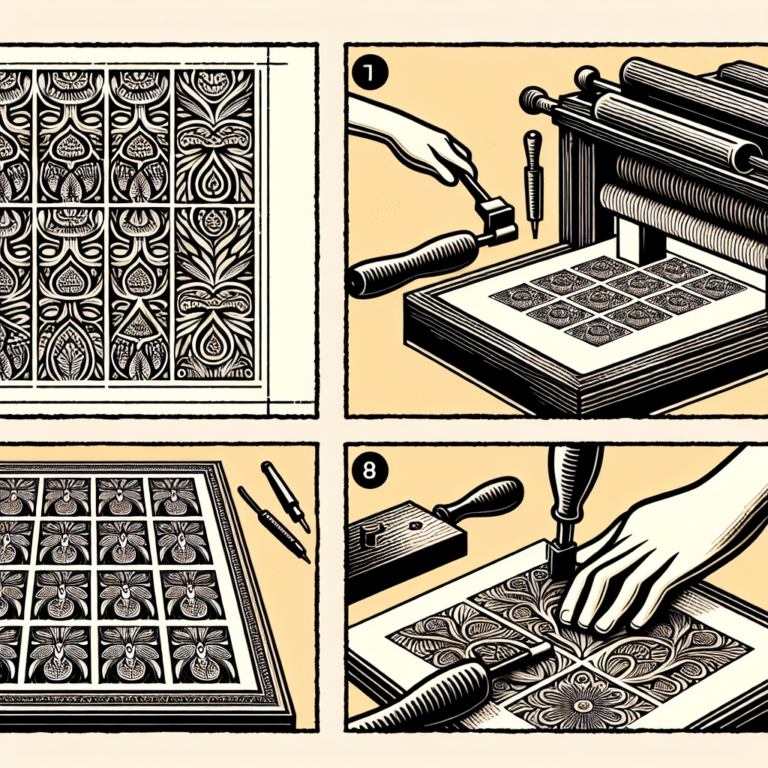 How to Carve Repeated Patterns for Printing