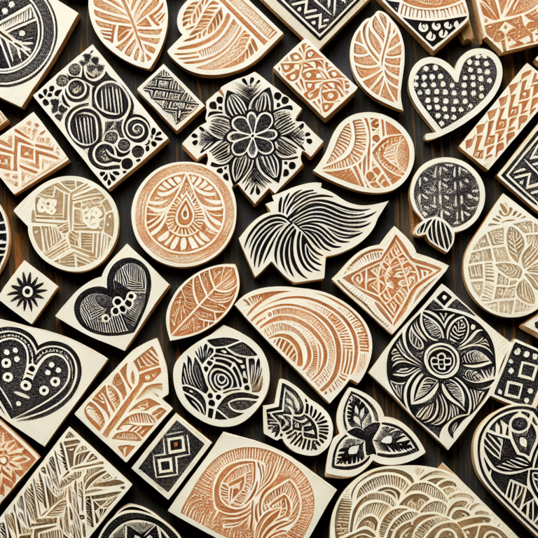 DIY Handmade Linocut Stickers