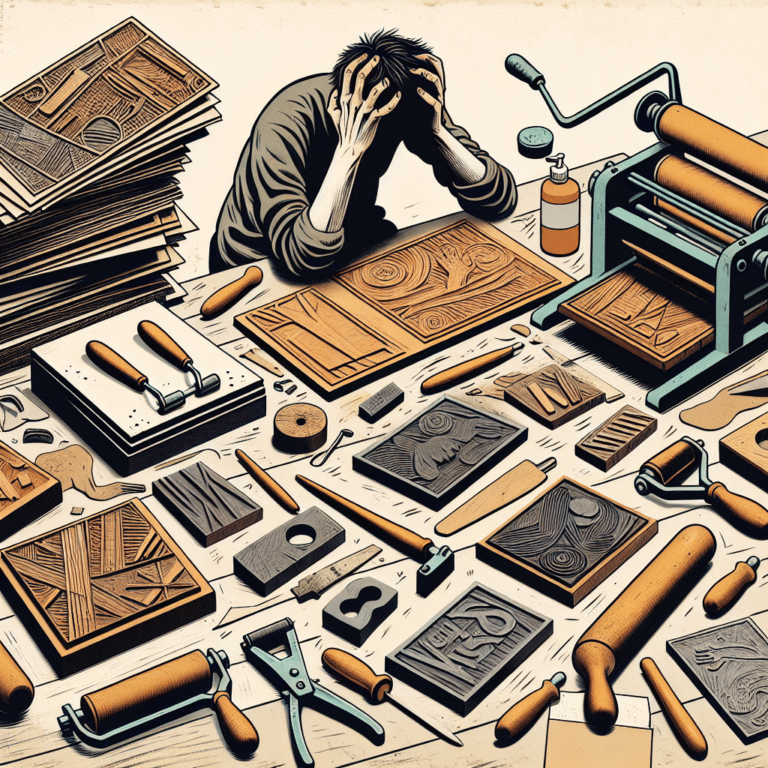 Clumsy Linocut Mistakes Every First-Time Artist Makes