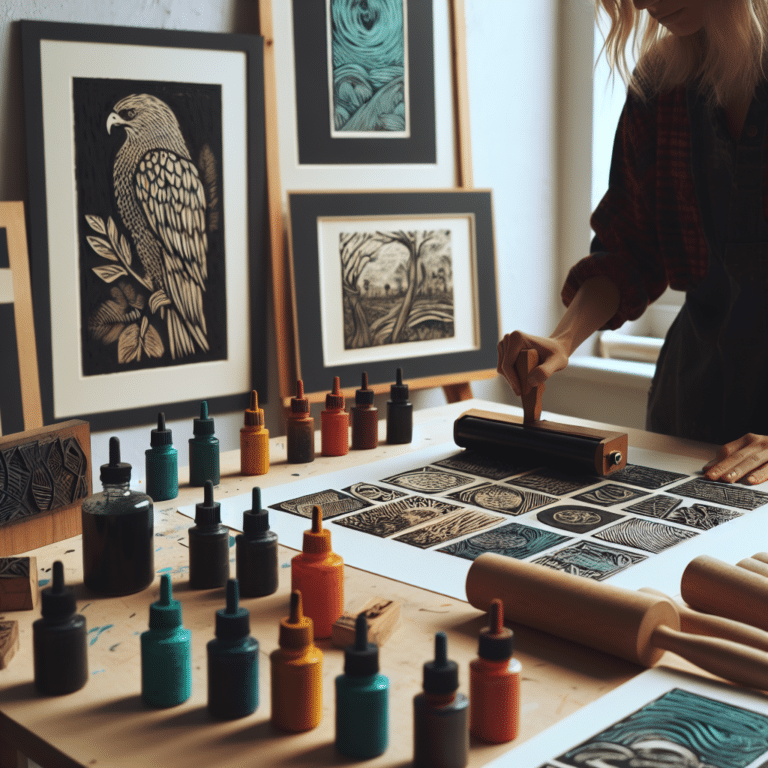 Achieving Outstanding Linocut Prints: The Effect of Ink Types