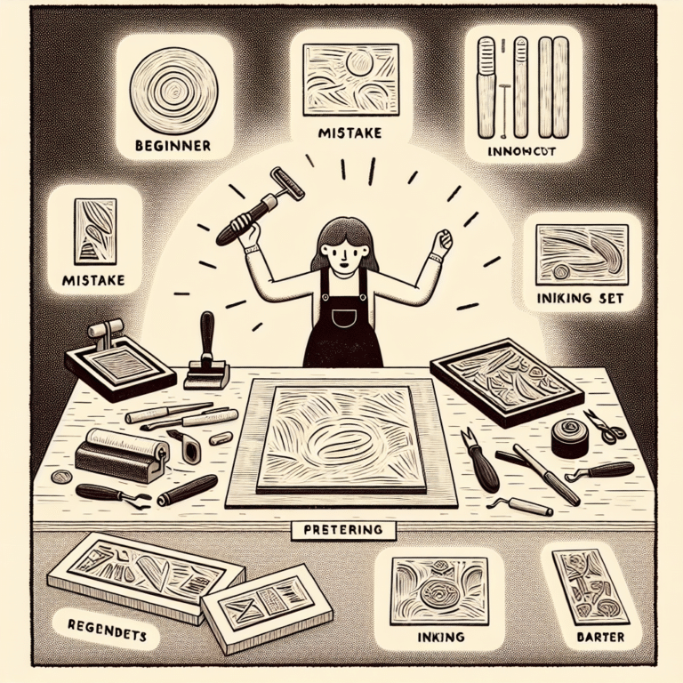 Common Mistakes Beginner Make with Linocut Prints