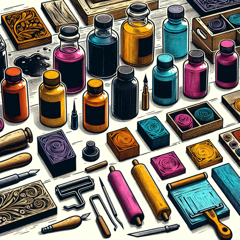 Intricate Varieties of Inks for Different Styles of Linocut Printing”