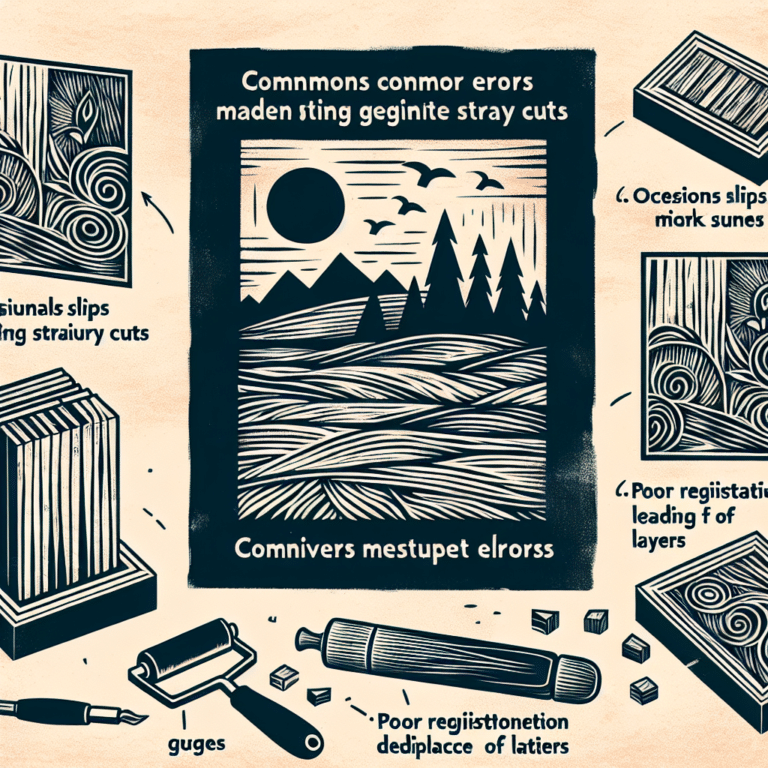First Foray into Linocut: Typical Rookie Errors