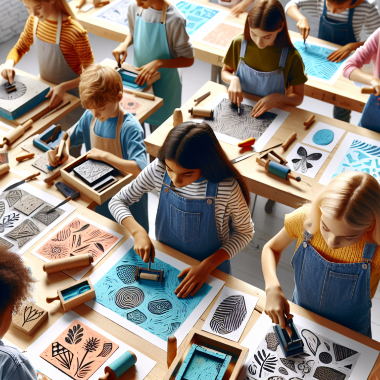 Linocut Projects for Kids and Teens