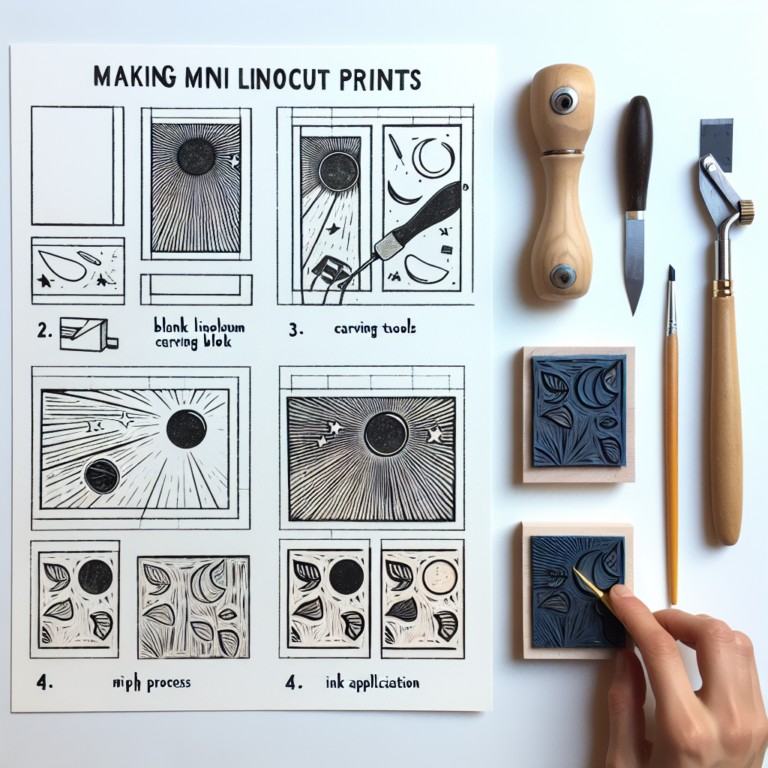 How to Make Mini Linocut Prints