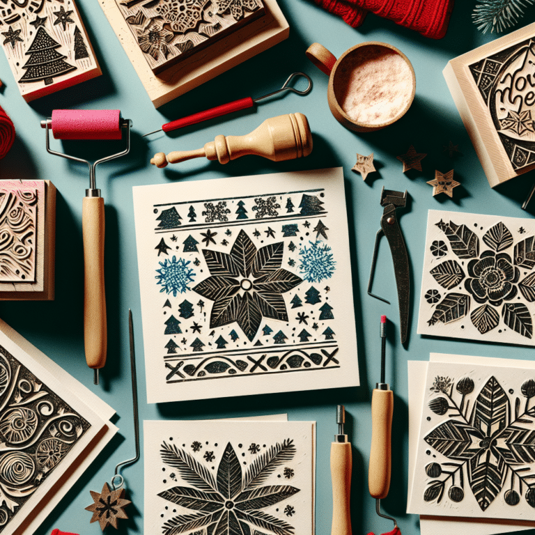DIY Holiday Cards Using Linocut Techniques