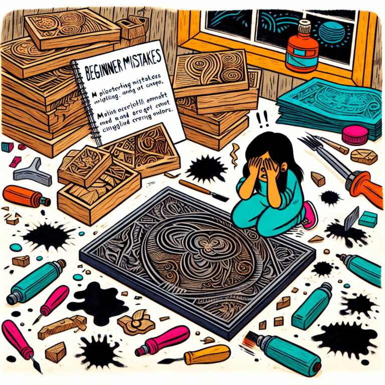 Common Mistakes Beginners Make in Linocut: A Guide