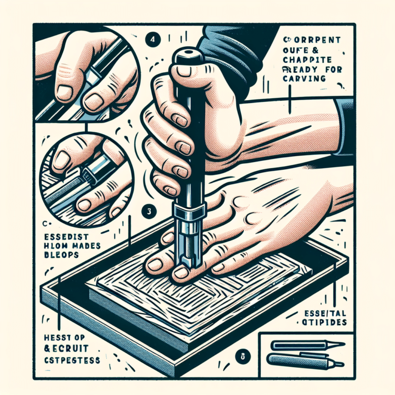 How to Hold and Control a Linoleum Cutter